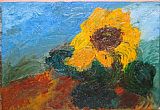 Unknown Artist sunflower I painting